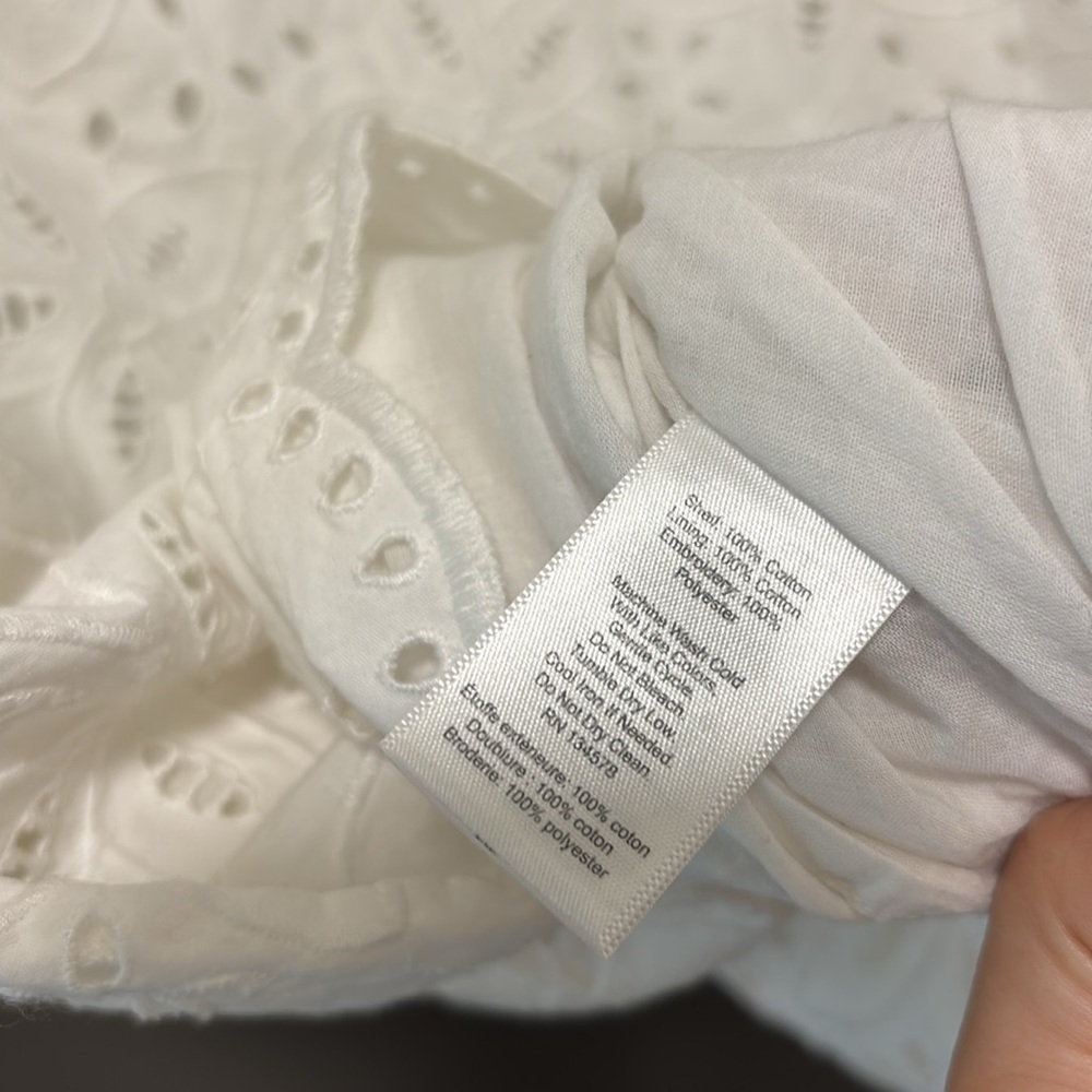 Vineyard Vines white eyelet Margo shirt dress 10 - Picture 6 of 6